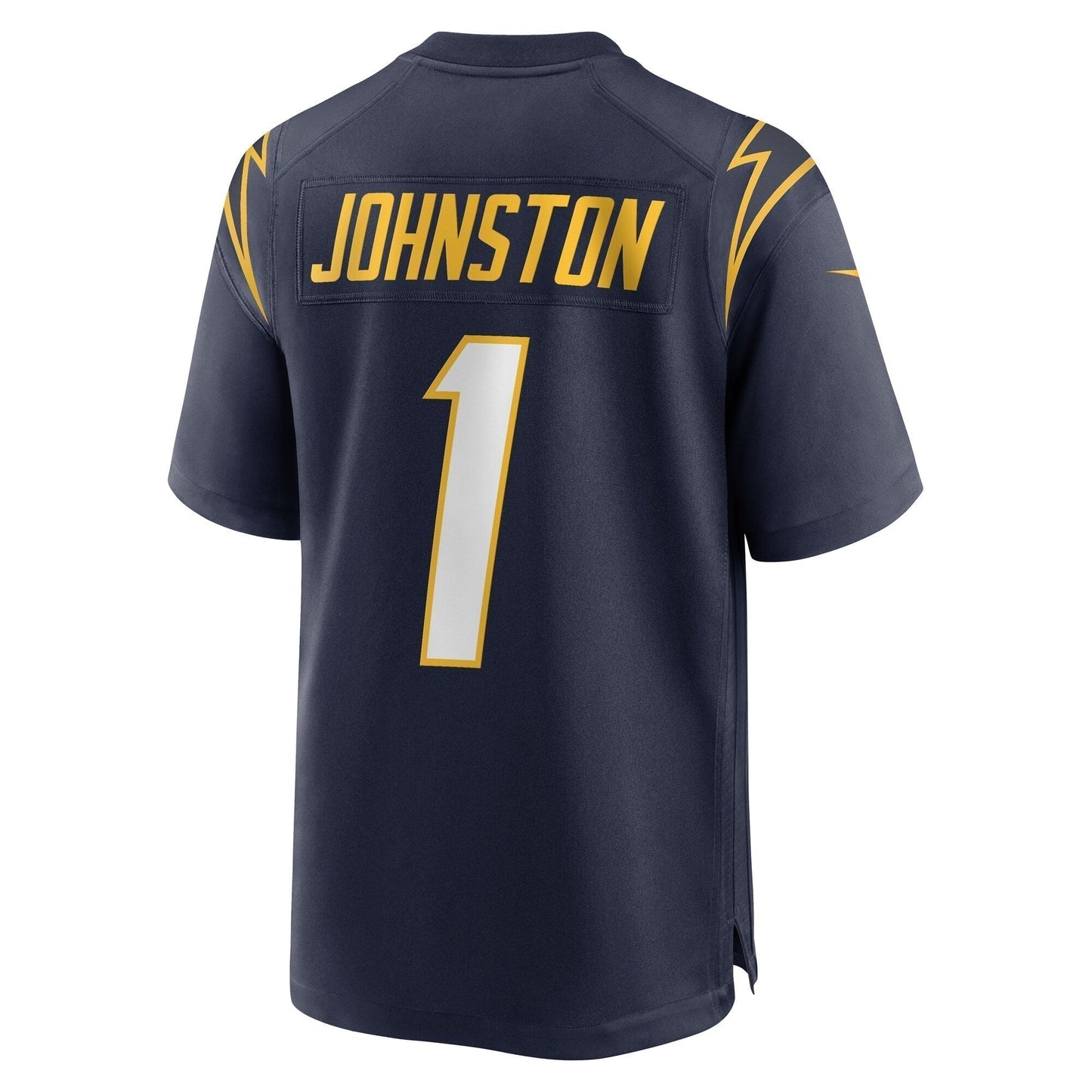 Quentin Johnston Los Angeles Chargers Alternate Game Jersey - Navy football jersey product view 3