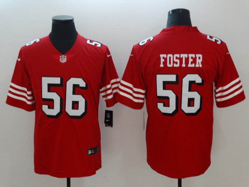 Men's San Francisco 49ers Ruben Foster #56 Red Game Jersey1 football jersey product view 1