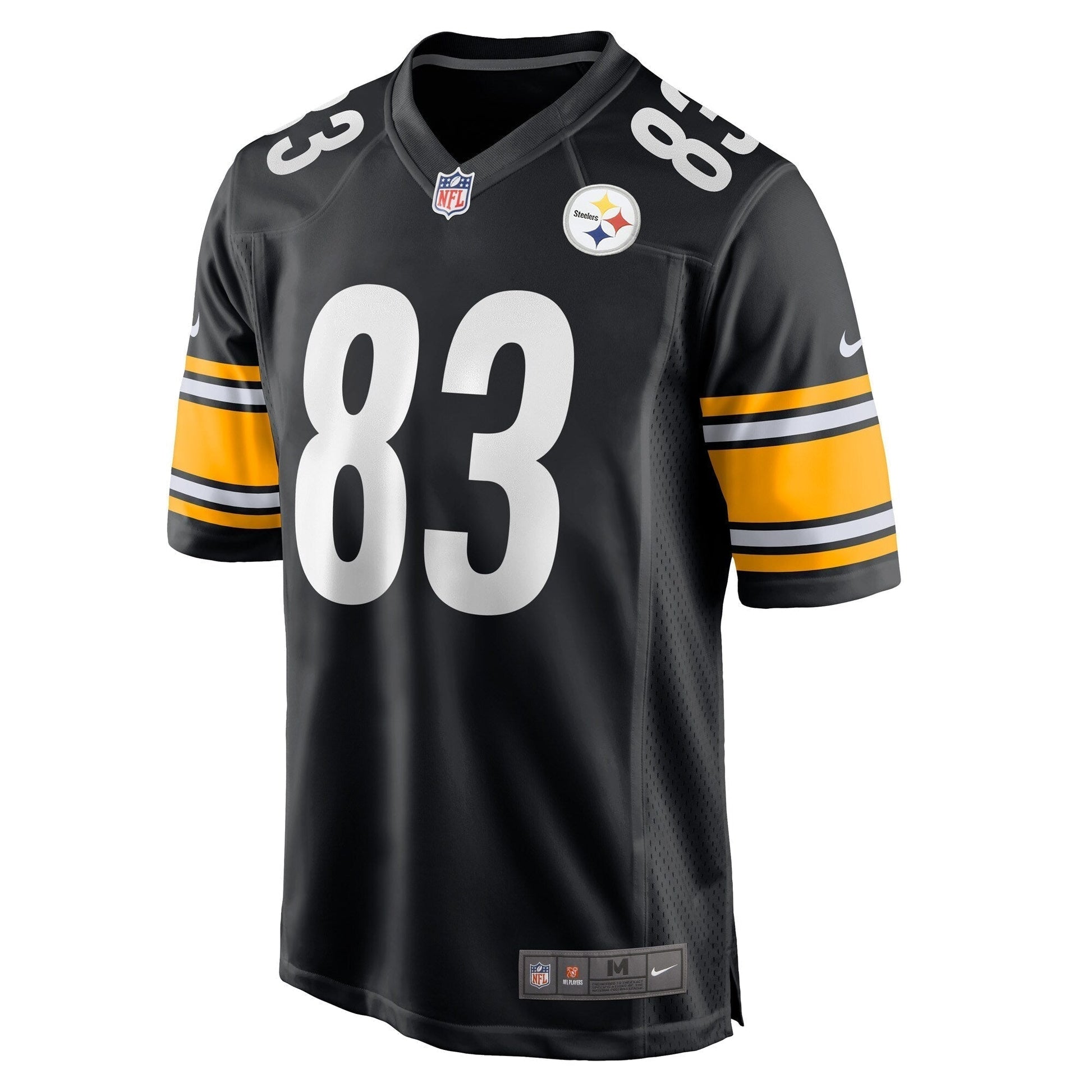 Connor Heyward Pittsburgh Steelers Game Jersey - Black football jersey product view 2