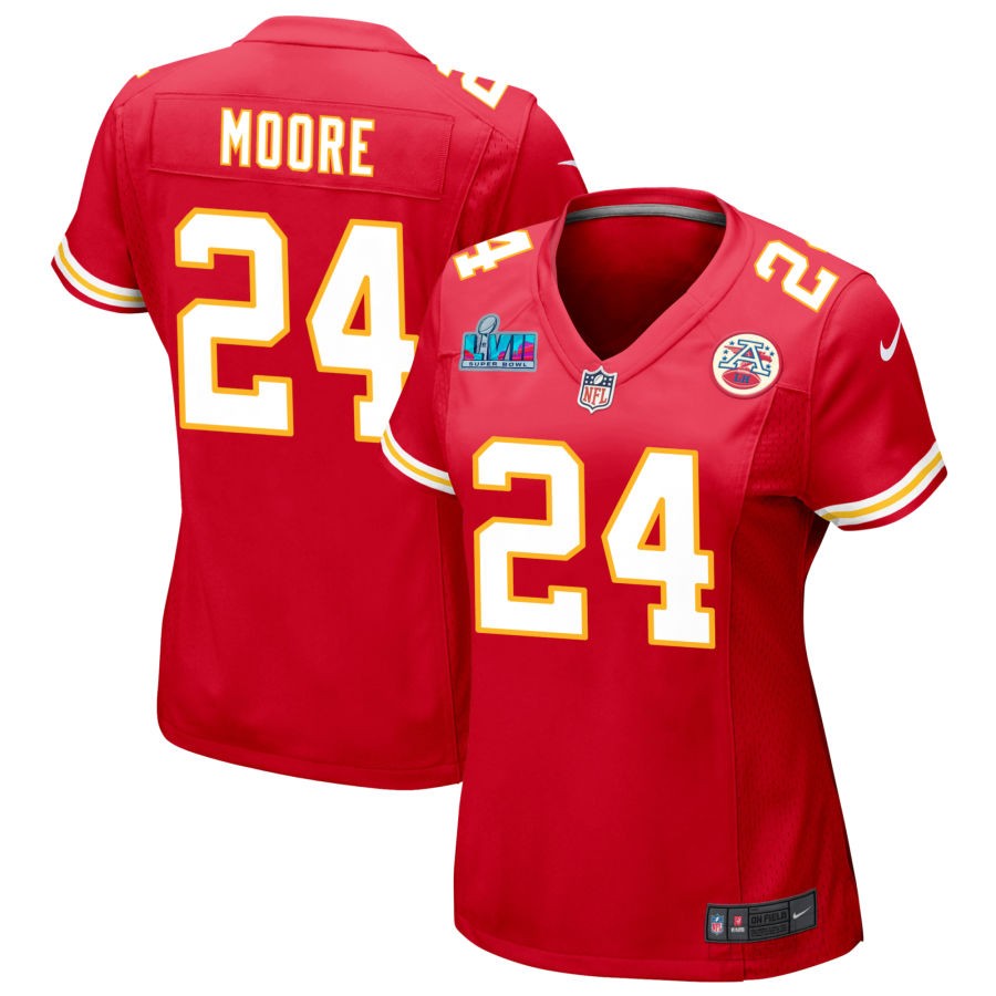 Skyy Moore Kansas City Chiefs Women's Super Bowl LVII Game Jersey - Red football jersey product view 1