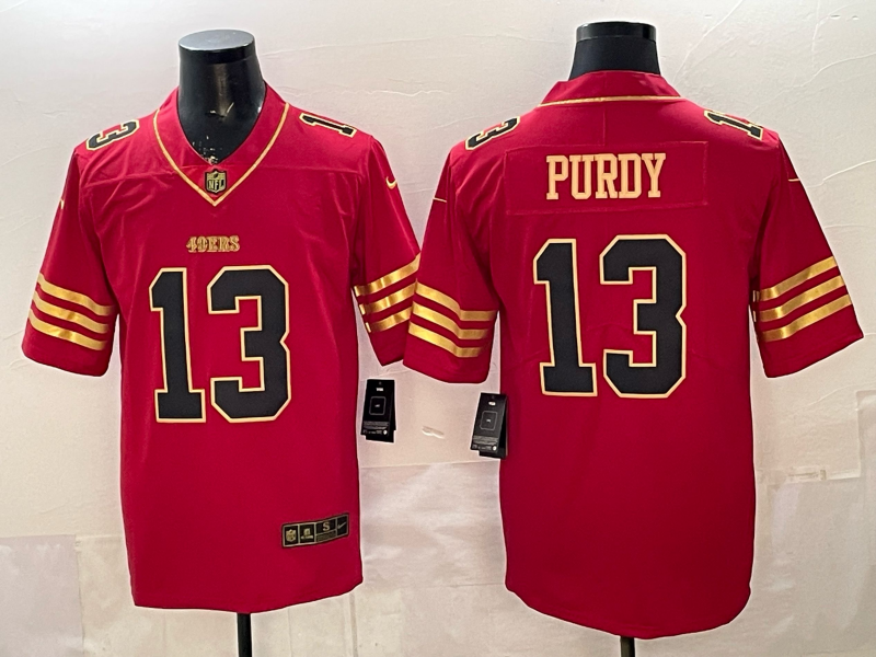 Men's San Francisco 49ers Brock Purdy Red Anniversary Game Jersey football jersey product view 1
