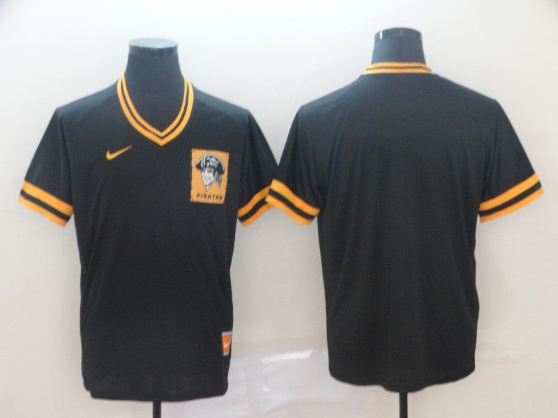Men's Pittsburgh Pirates Black Blank Replica Player Jersey1 baseball jersey product view 1