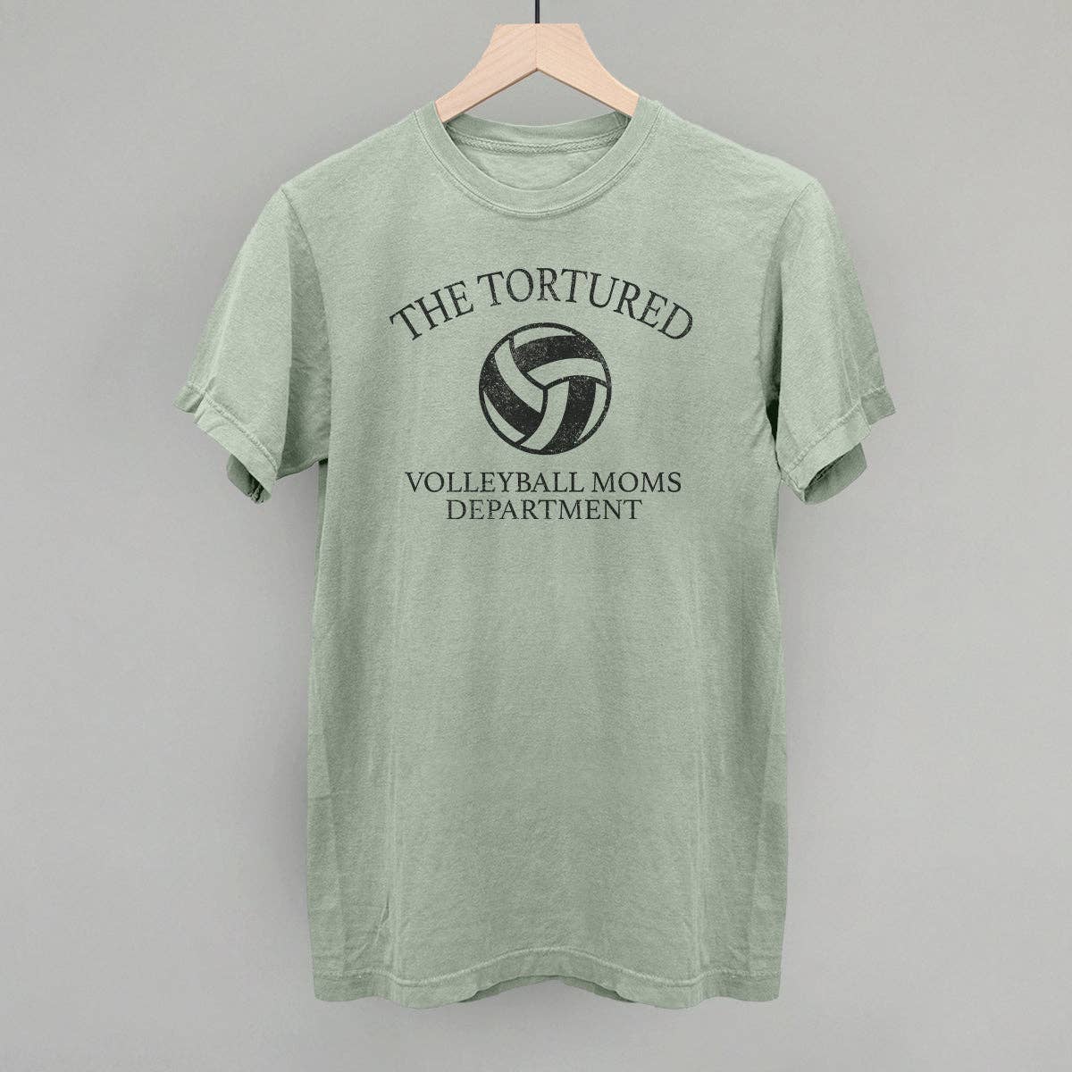 The Tortured Volleyball Moms Department Unisex T-shirt, Sweatshirt, Hoodie, Long Sleeve Tee - T-Shirt, Sweatshirt, Hoodie
