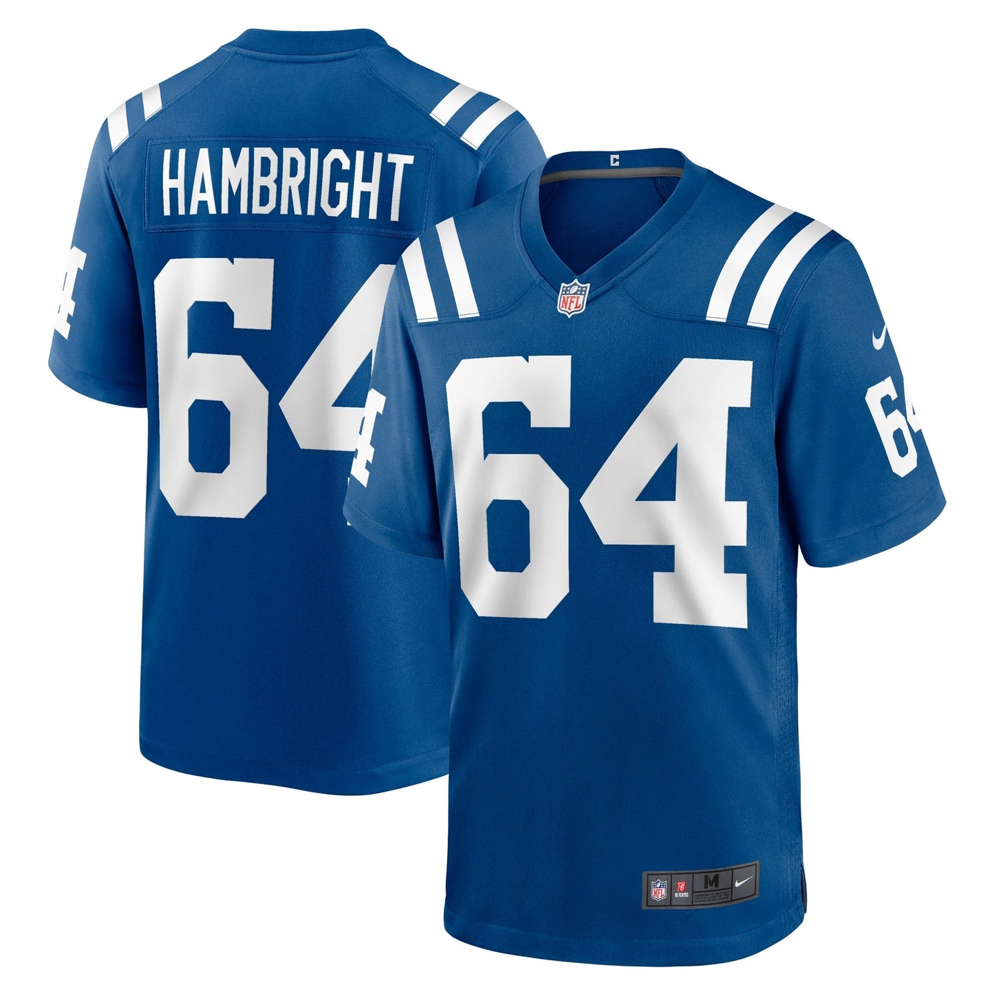 Arlington Hambright Indianapolis Colts Game Jersey - Royal football jersey product view 1