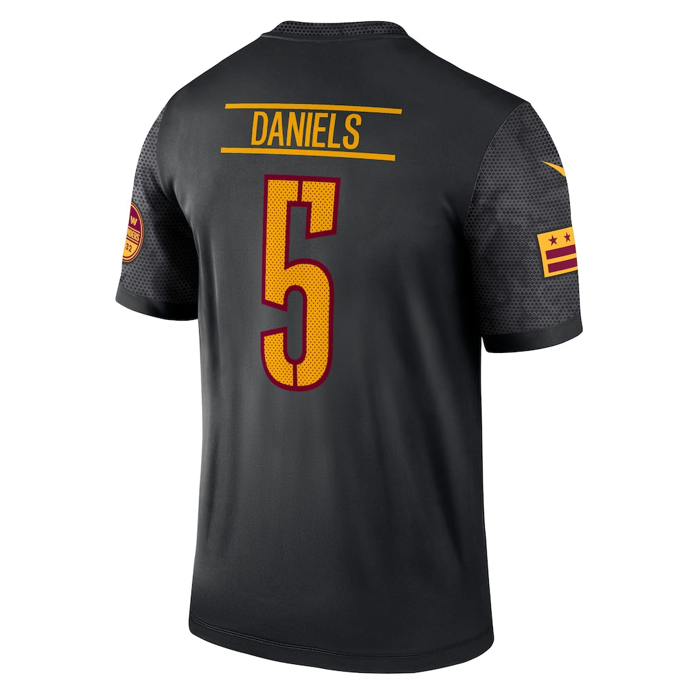 W.Commanders #5 Jayden Daniels Black Legend Player Performance Top Jersey football jersey product view 1