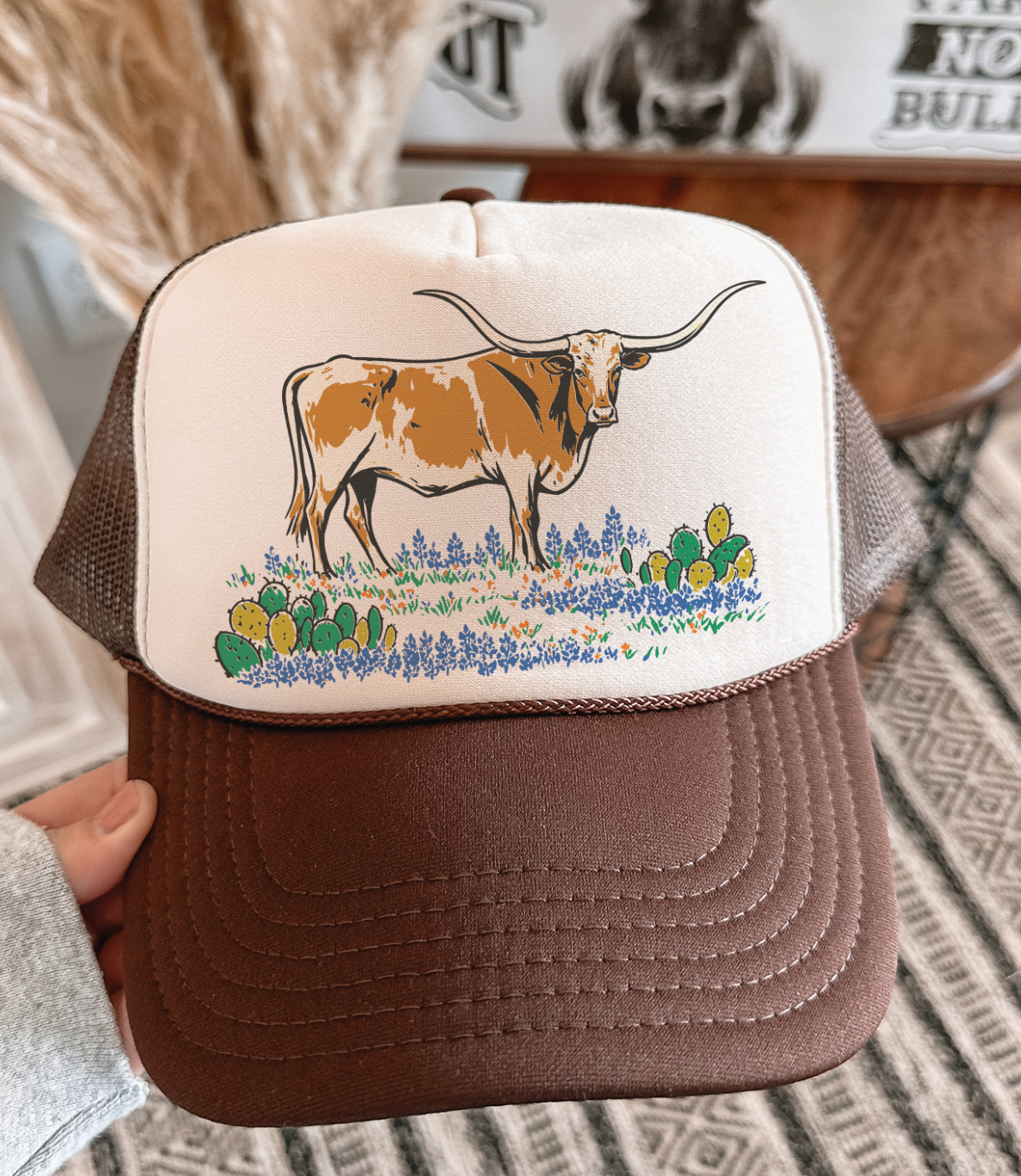 Hill Country Longhorn - Foam Trucker Caps Unisex T-shirt, Sweatshirt, Hoodie, Long Sleeve Tee - T-Shirt, Sweatshirt, Hoodie