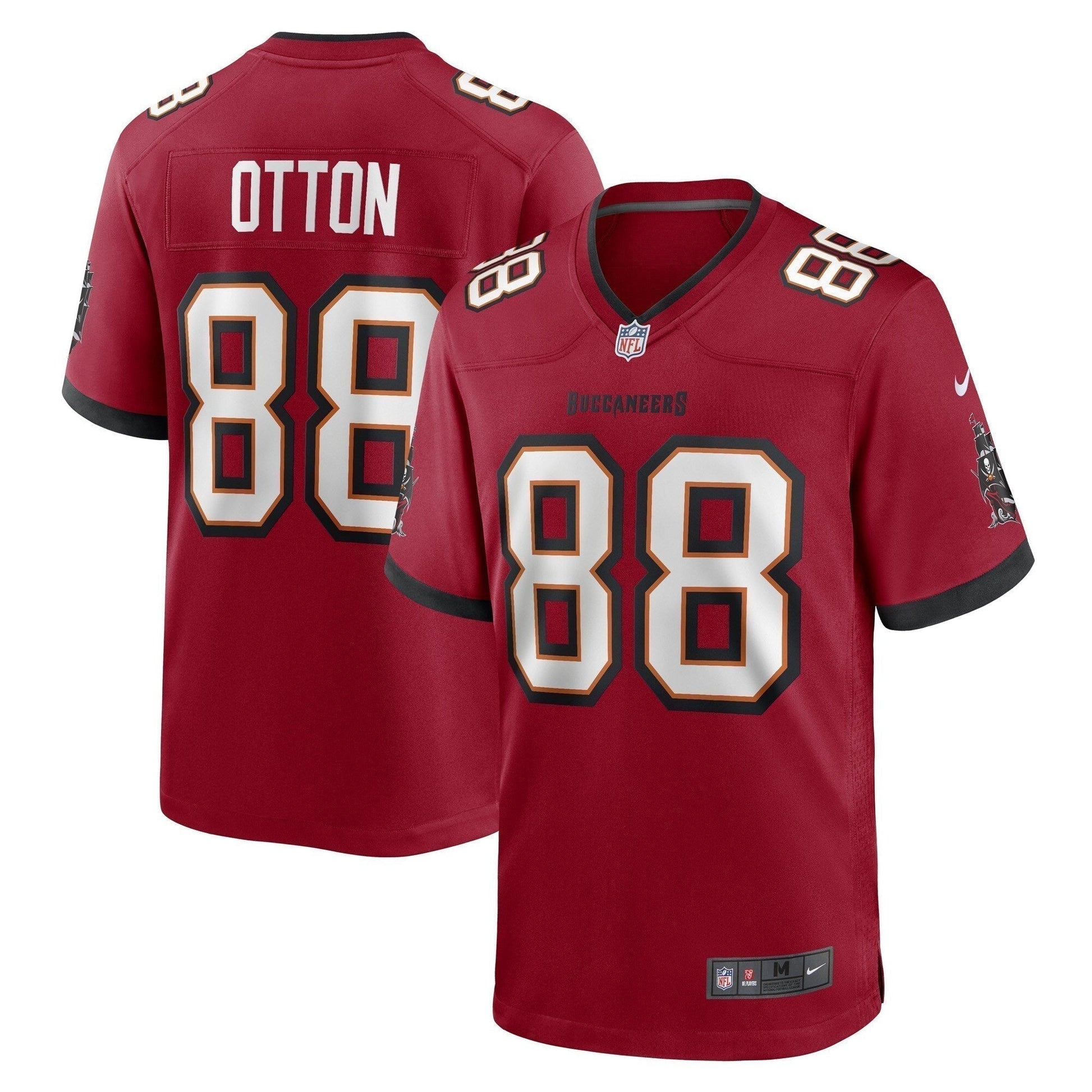 Cade Otton Tampa Bay Buccaneers Game Jersey - Red football jersey product view 1