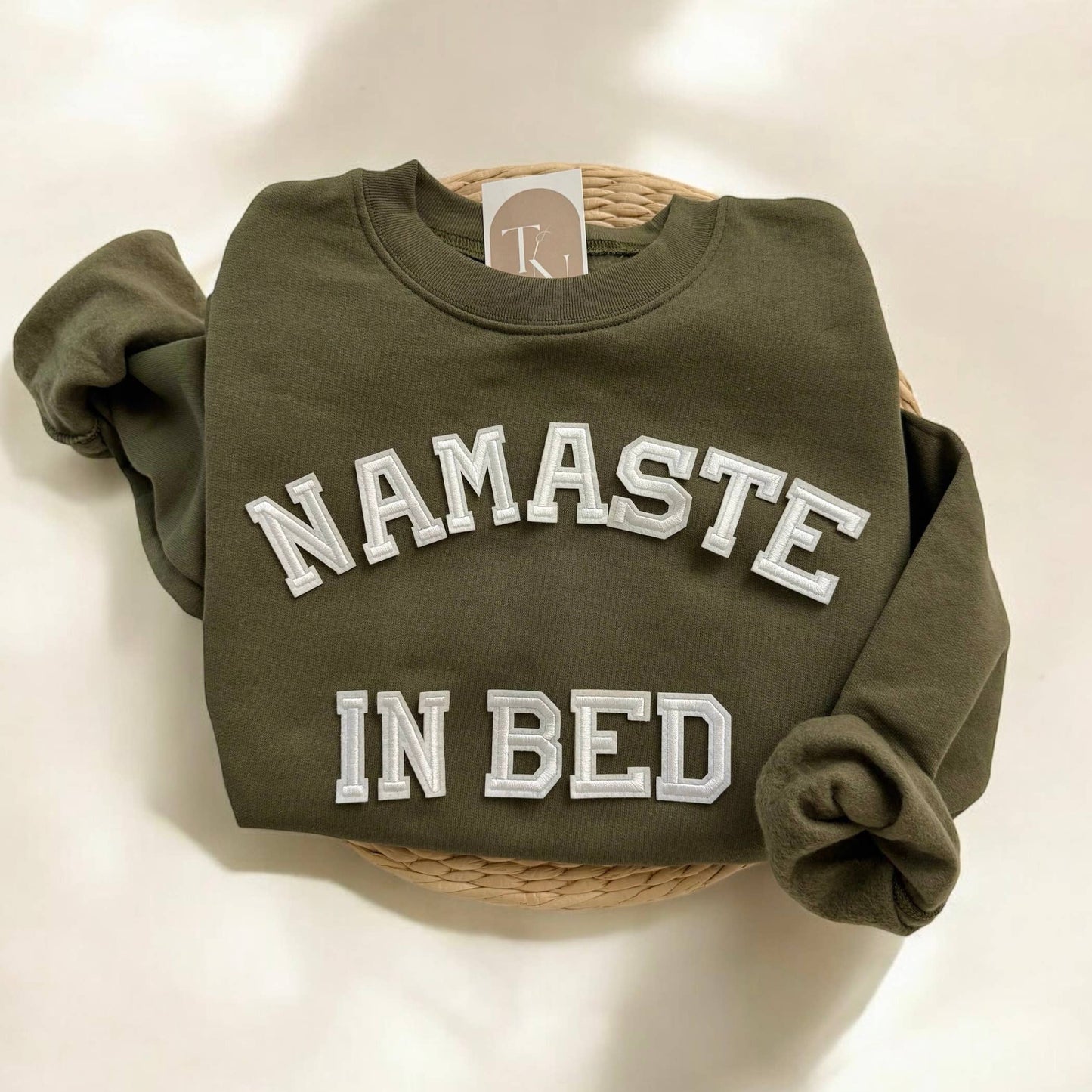 Namaste in Bed Sweatshirt, Funny Yoga Clothing For Women Unisex T-shirt, Sweatshirt, Hoodie, Long Sleeve Tee - T-Shirt, Sweatshirt, Hoodie