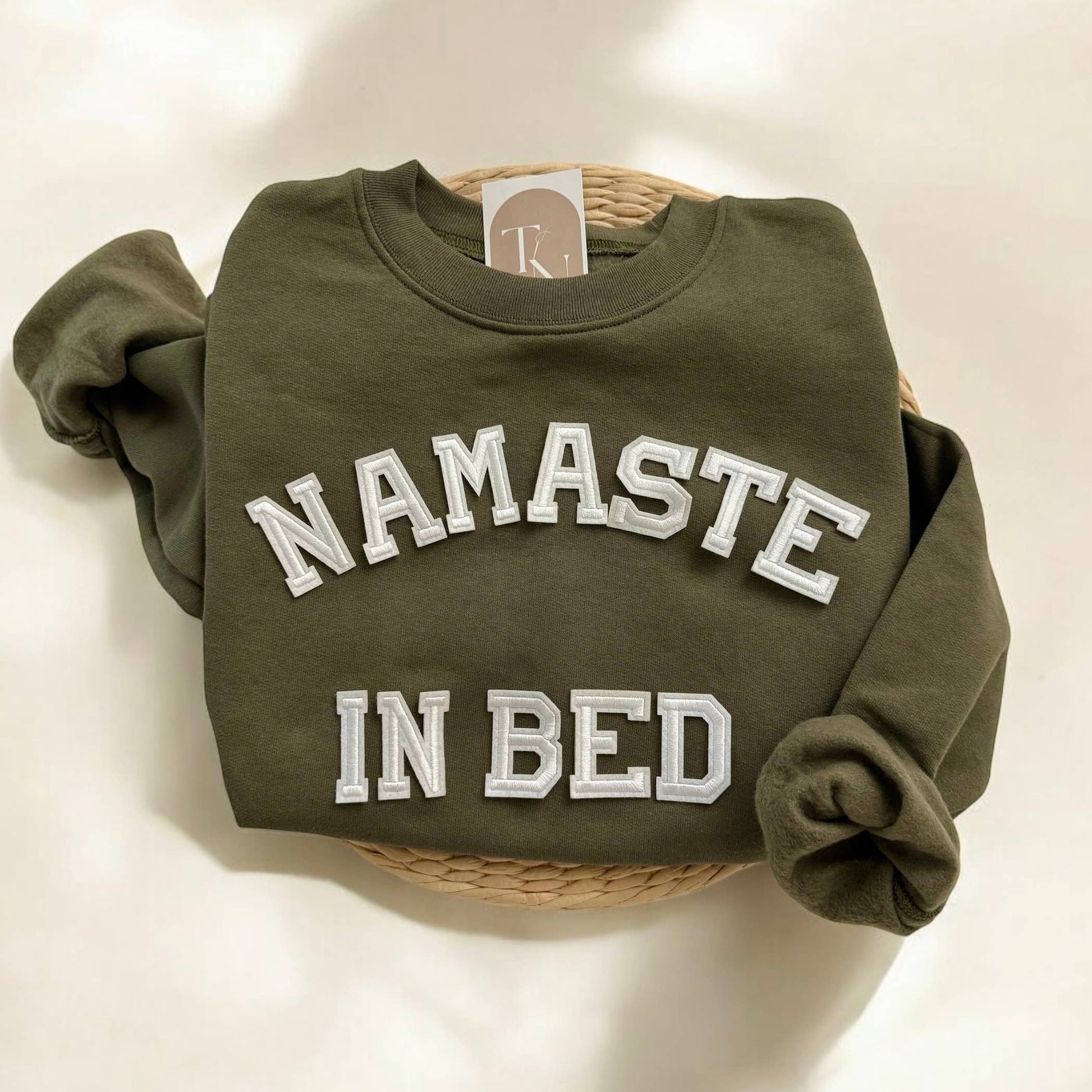 Namaste in Bed Sweatshirt, Funny Yoga Clothing For Women Unisex T-shirt, Sweatshirt, Hoodie, Long Sleeve Tee - T-Shirt, Sweatshirt, Hoodie