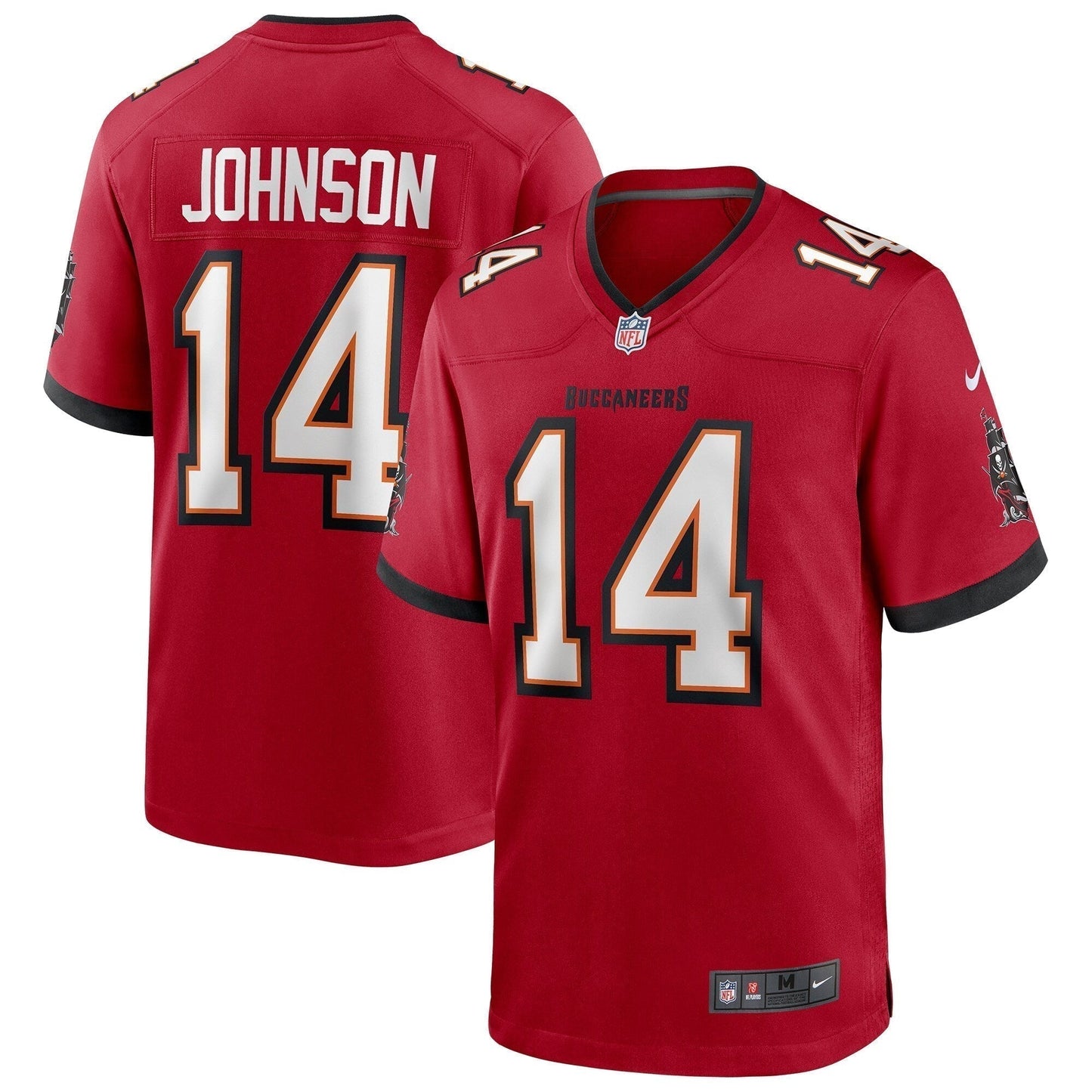 Brad Johnson Tampa Bay Buccaneers Game Retired Jersey - Red football jersey product view 1