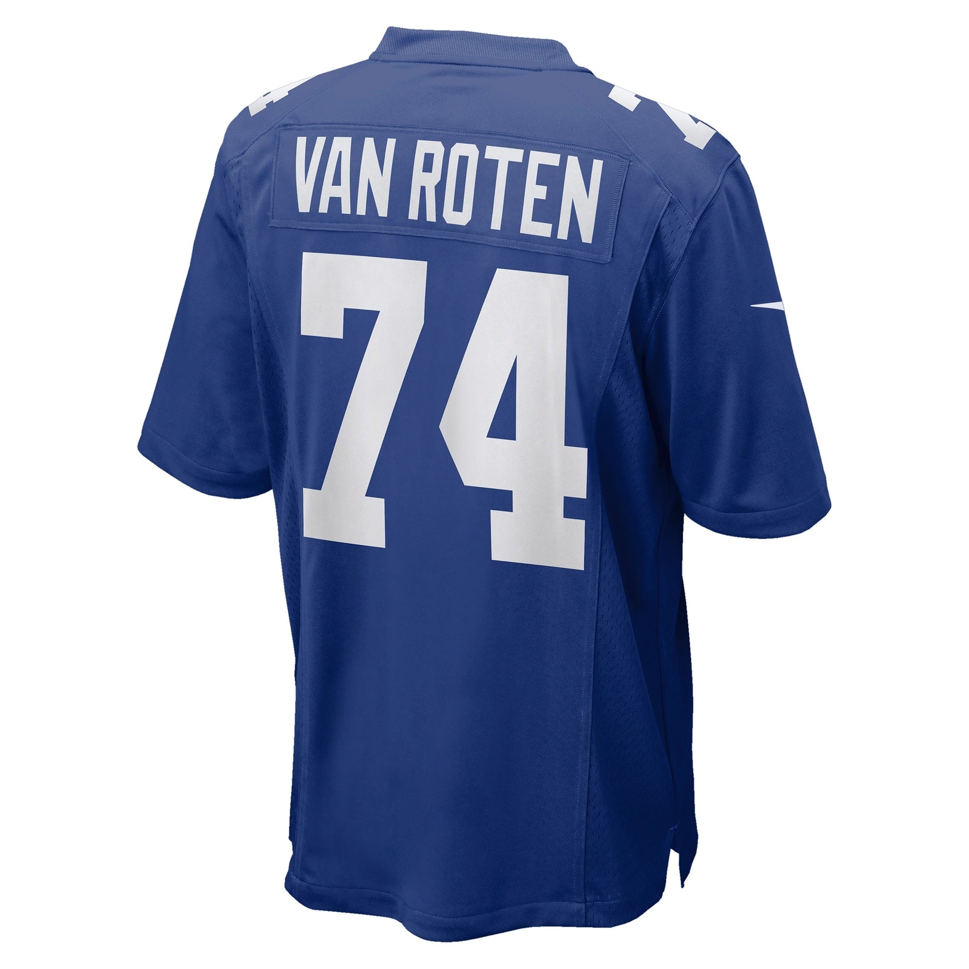 Greg Van Roten New York Giants Team Game Jersey - Royal football jersey product view 3