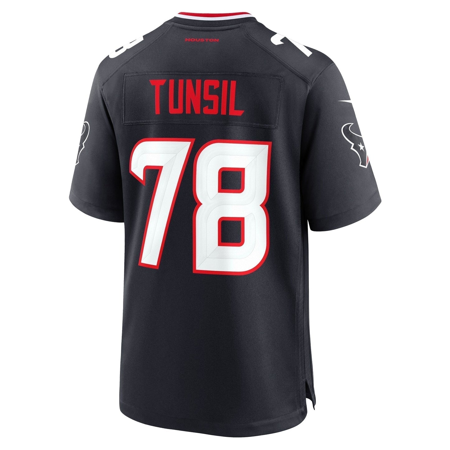Laremy Tunsil Houston Texans Team Game Jersey - Navy football jersey product view 3