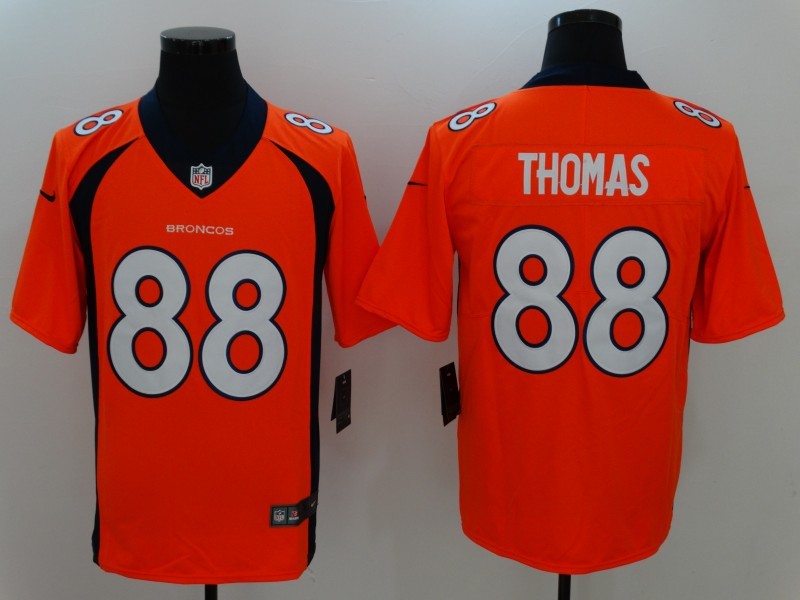 Men's Denver Broncos Demaryius Thomas Orange Game Jersey football jersey product view 1