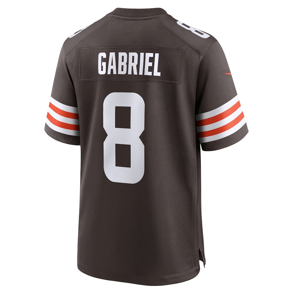 C.Browns #8 Dillon Gabriel Brown Team Game Jersey football jersey product view 1