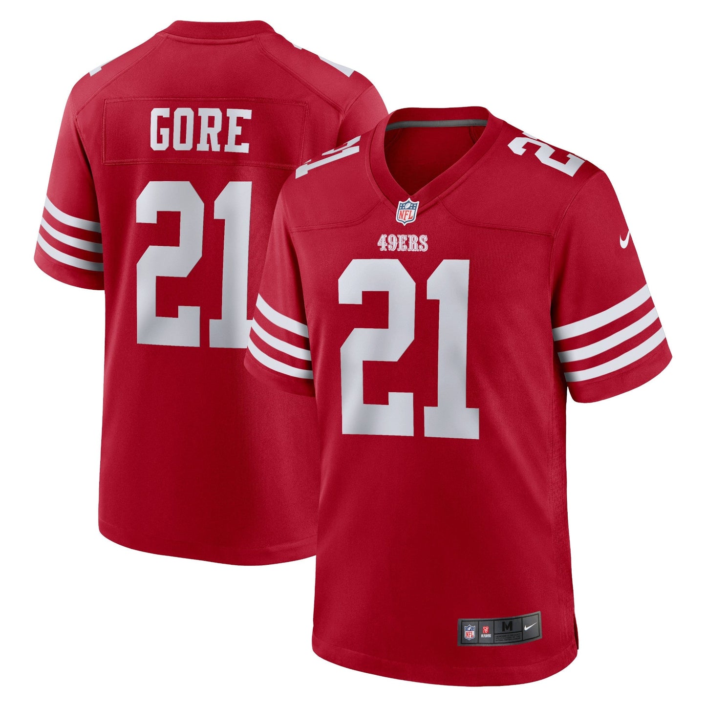 Frank Gore San Francisco 49ers Retired Game Jersey - Scarlet football jersey product view 1