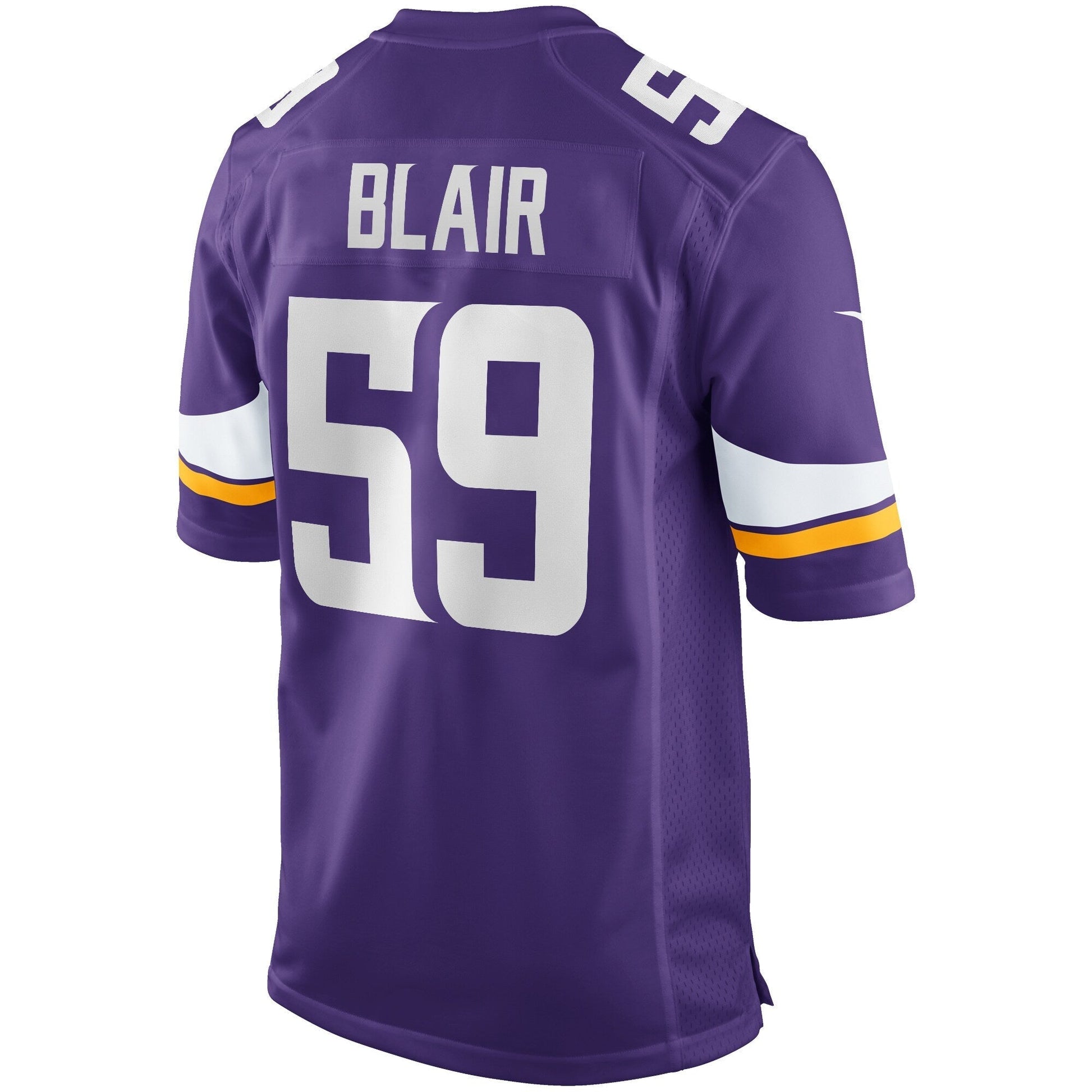 Matt Blair Minnesota Vikings Game Retired Jersey - Purple football jersey product view 3