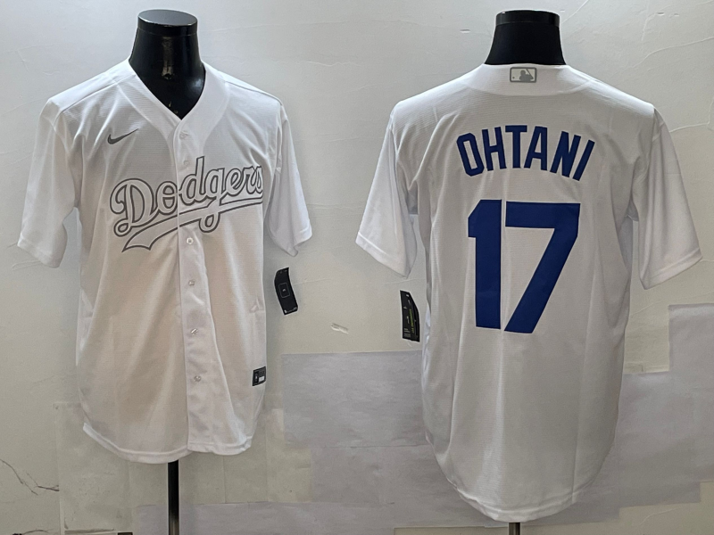 Men's Los Angeles Dodgers Shohei Ohtani White Game Player Jersey baseball jersey product view 1