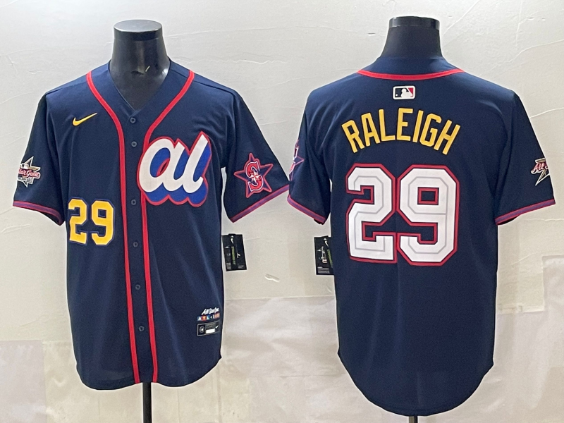 Men's American League Cal Raleigh #29 Navy 2025 All-Star Edition Limited Player Jersey baseball jersey product view 1