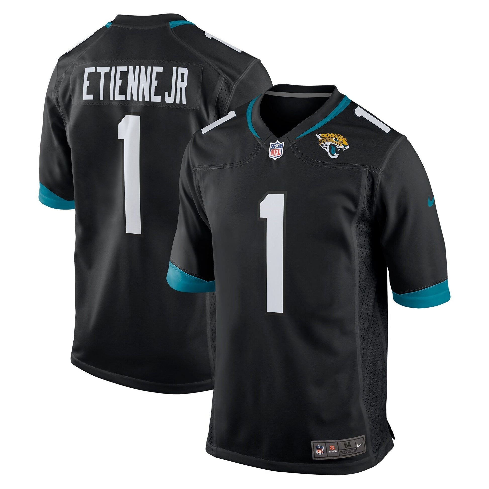 Travis Etienne Jacksonville Jaguars Game Jersey - Black football jersey product view 1