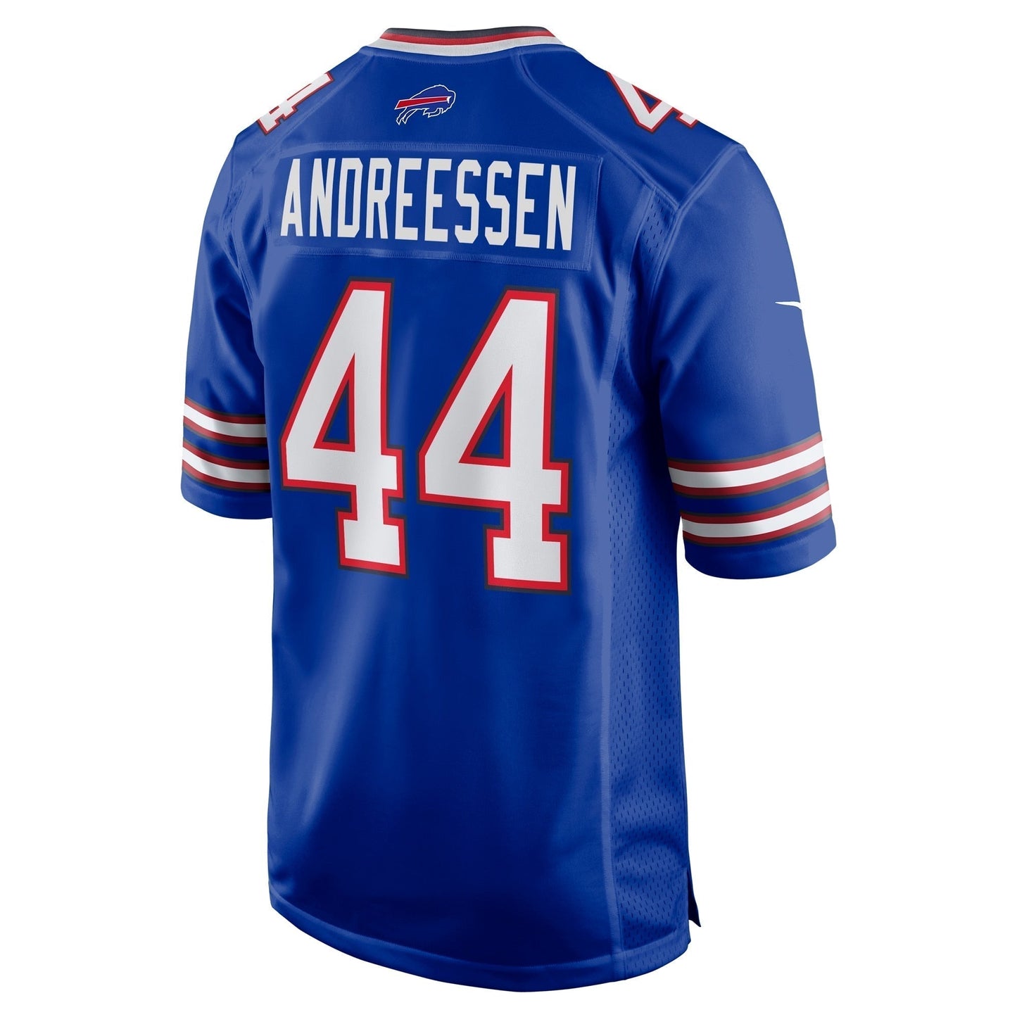 Joe Andreessen Buffalo Bills Game Jersey - Royal football jersey product view 3