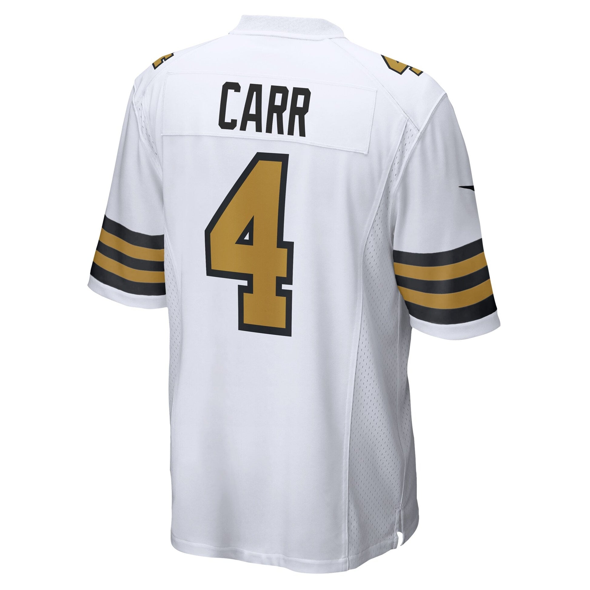 Derek Carr New Orleans Saints Alternate Game Jersey - White football jersey product view 3