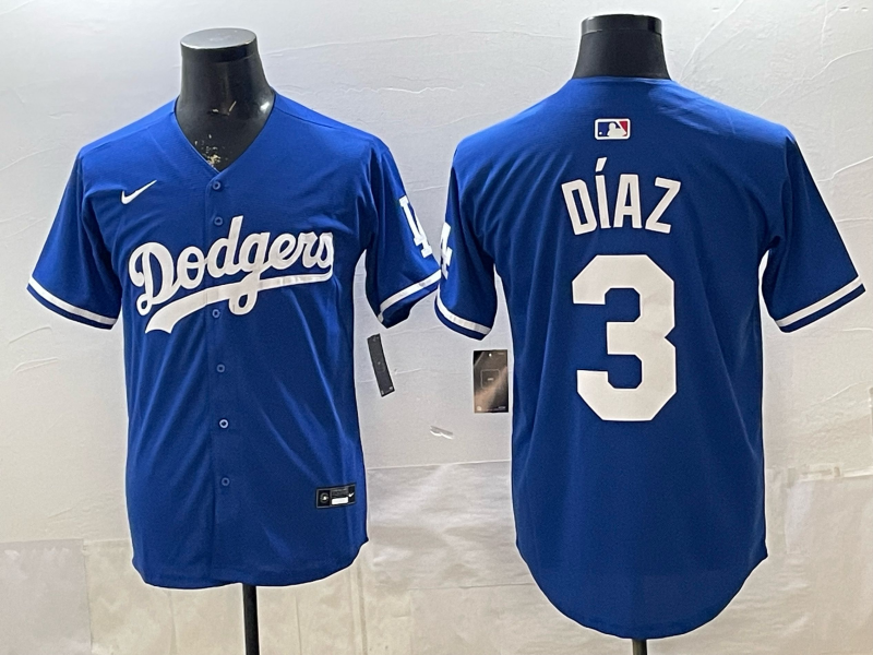 Men's Los Angeles Dodgers Edwin Diaz Royal Alternate 2 Replica Jersey baseball jersey product view 1