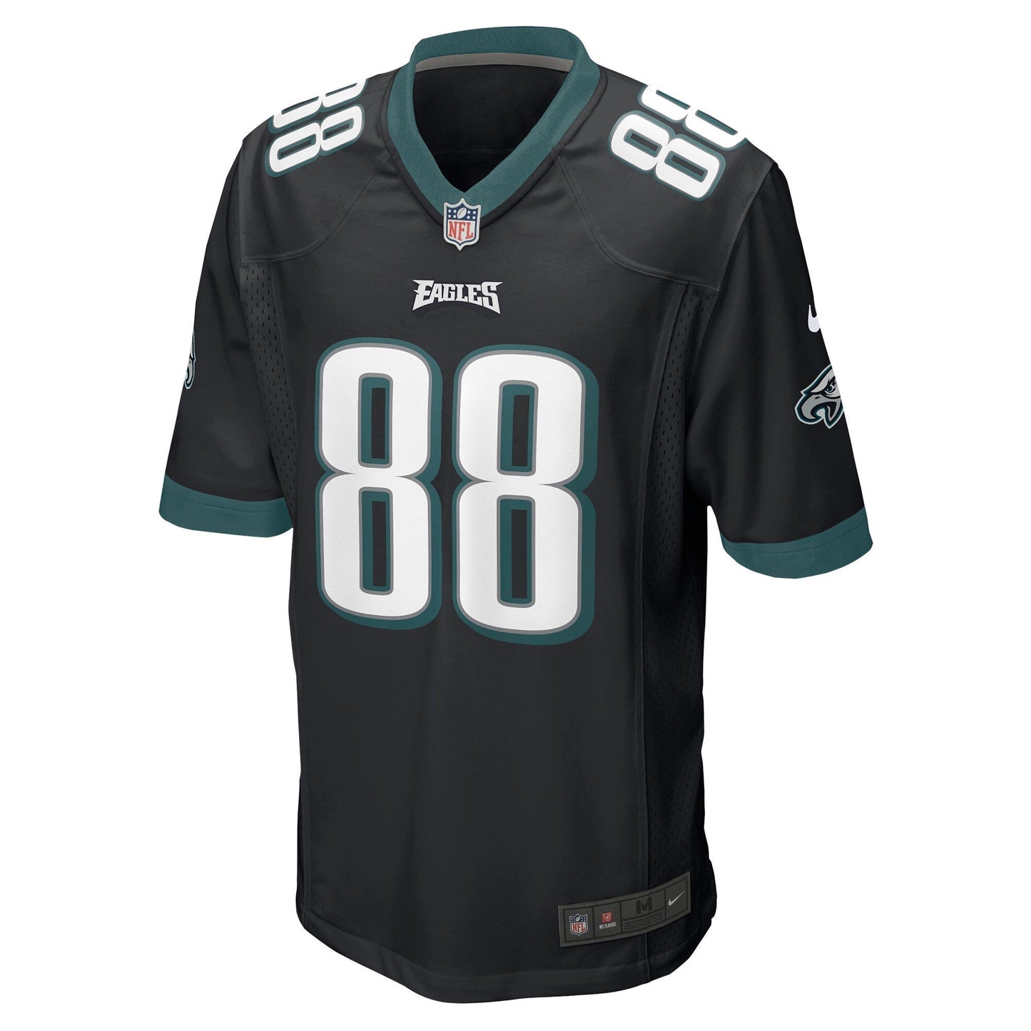Dallas Goedert Philadelphia Eagles Game Jersey - Black football jersey product view 2