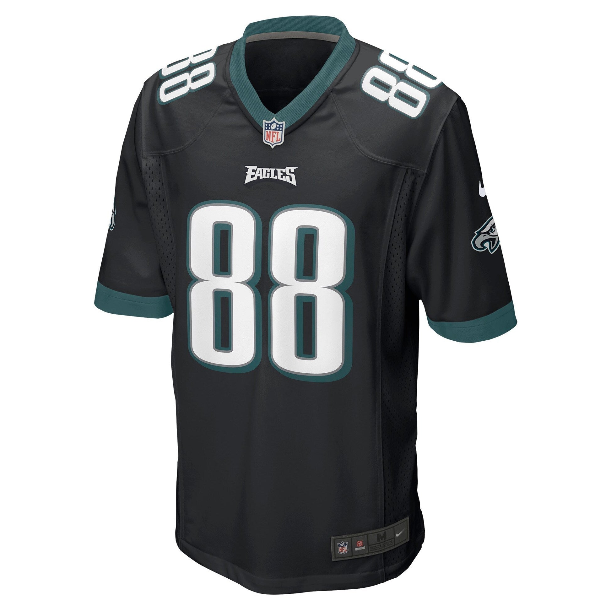 Dallas Goedert Philadelphia Eagles Game Jersey - Black football jersey product view 2