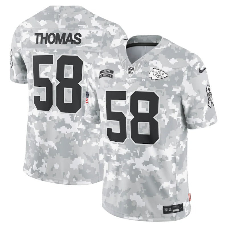 Derrick Thomas Kansas City Chiefs Salute To Service 2024 Jersey football jersey product view 1
