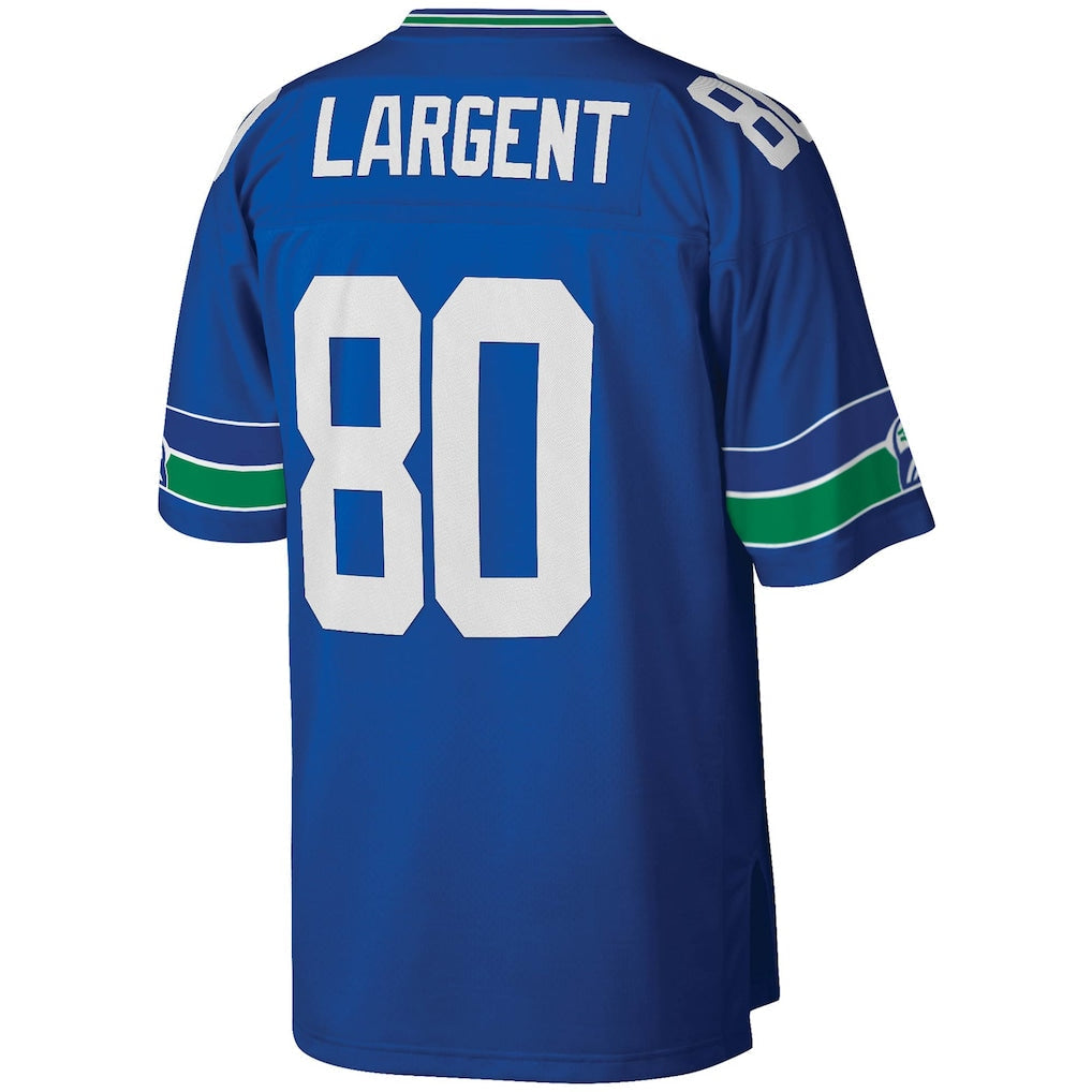 S.Seahawks #80 Steve Largent Royal Legacy Replica Jersey football jersey product view 1