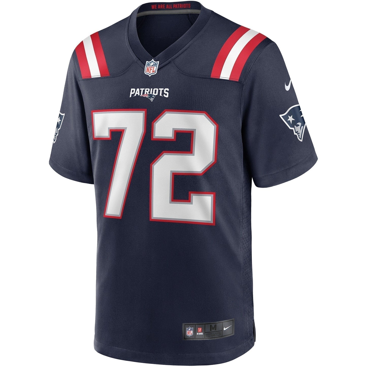 Matt Light New England Patriots Game Retired Jersey - Navy football jersey product view 2