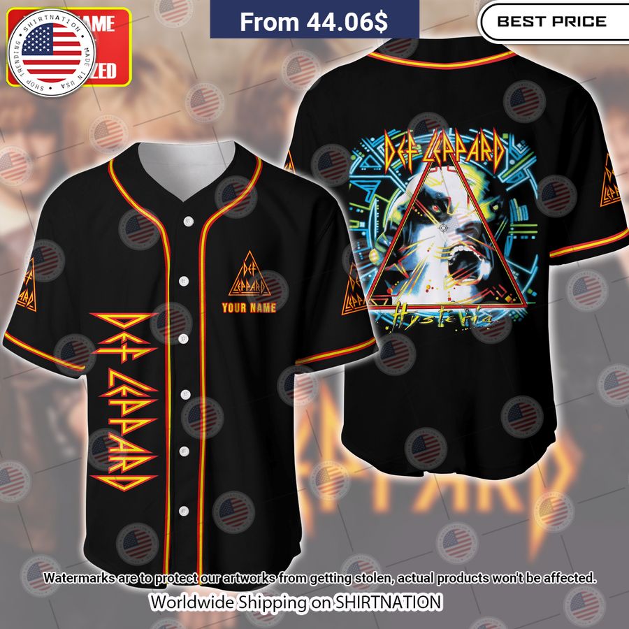 Def Leppard Baseball Jersey Unisex T-shirt, Sweatshirt, Hoodie, Long Sleeve Tee - T-Shirt, Sweatshirt, Hoodie