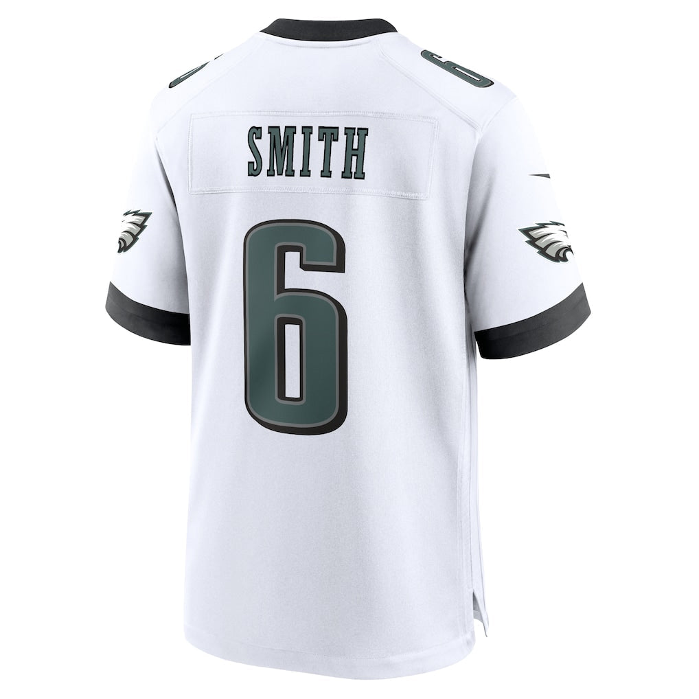 P.Eagles #6 DeVonta Smith White Game Jersey football jersey product view 1