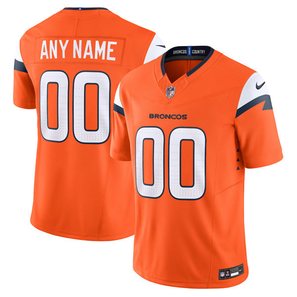 Custom Denver Broncos Jersey - Orange football jersey product view 1