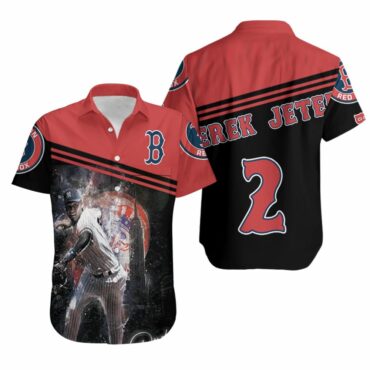 Derek Jeter Tribute Rivalry Hawaiian Shirt Unisex T-shirt, Sweatshirt, Hoodie, Long Sleeve Tee - T-Shirt, Sweatshirt, Hoodie