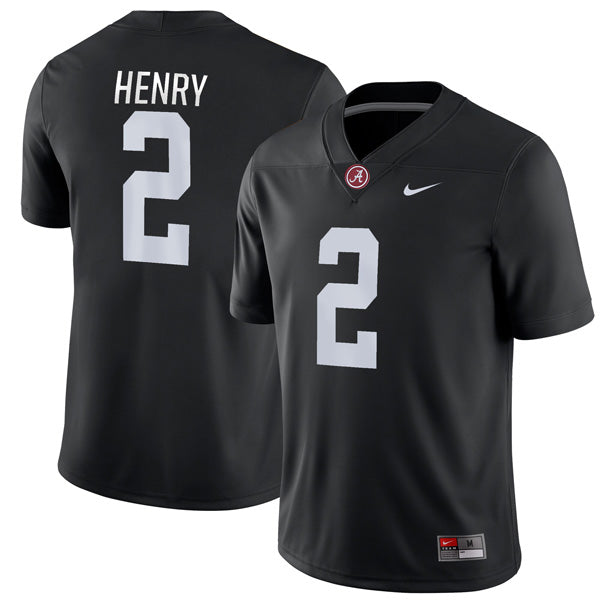 Derrick Henry Alabama Crimson Tide Jersey - Black sports jersey product view 1