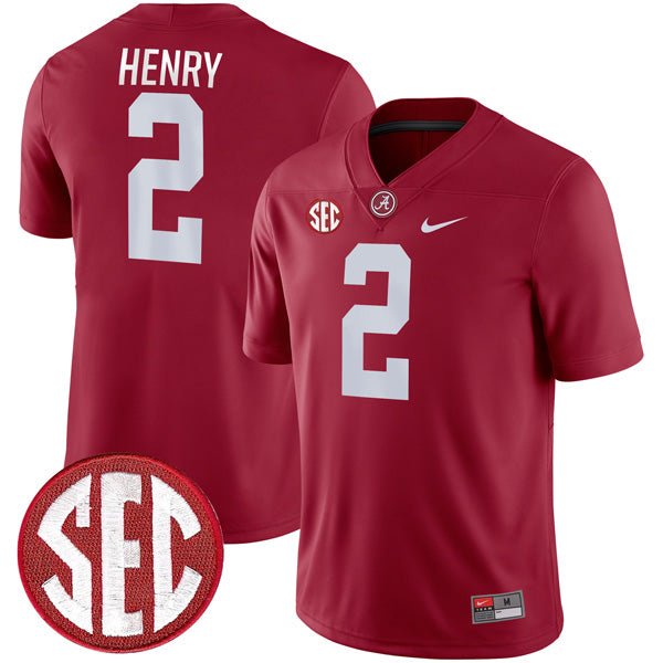Derrick Henry Alabama Crimson Tide Jersey - Crimson sports jersey product view 1