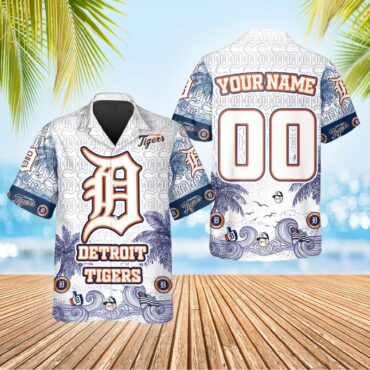Detroit Tigers Classic Palms Hawaiian Shirt Unisex T-shirt, Sweatshirt, Hoodie, Long Sleeve Tee - T-Shirt, Sweatshirt, Hoodie
