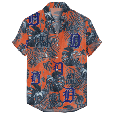 Detroit Tigers Fathers Day For Dad Grandpa Hawaiian Shirt Unisex T-shirt, Sweatshirt, Hoodie, Long Sleeve Tee - T-Shirt, Sweatshirt, Hoodie