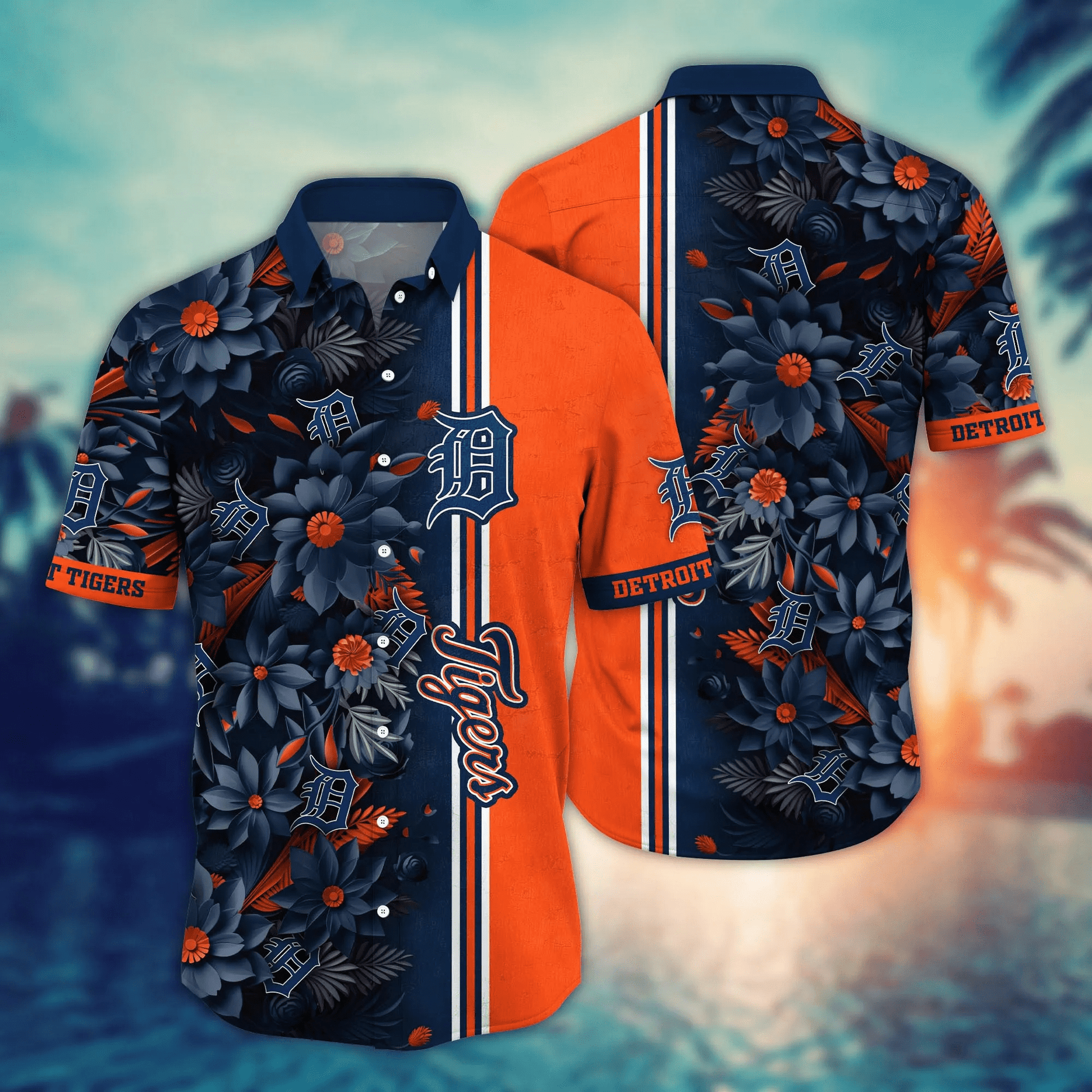 Detroit Tigers MLB Hawaiian Shirt Custom Beer Gardens Aloha Shirt Unisex T-shirt, Sweatshirt, Hoodie, Long Sleeve Tee - T-Shirt, Sweatshirt, Hoodie