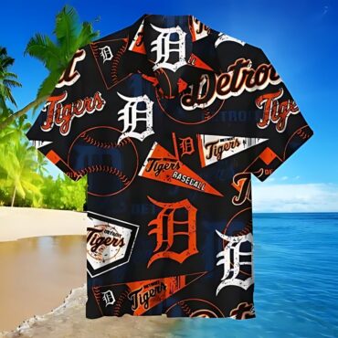 Detroit Tigers Vintage Baseball Collage Hawaiian Shirt Unisex T-shirt, Sweatshirt, Hoodie, Long Sleeve Tee - T-Shirt, Sweatshirt, Hoodie