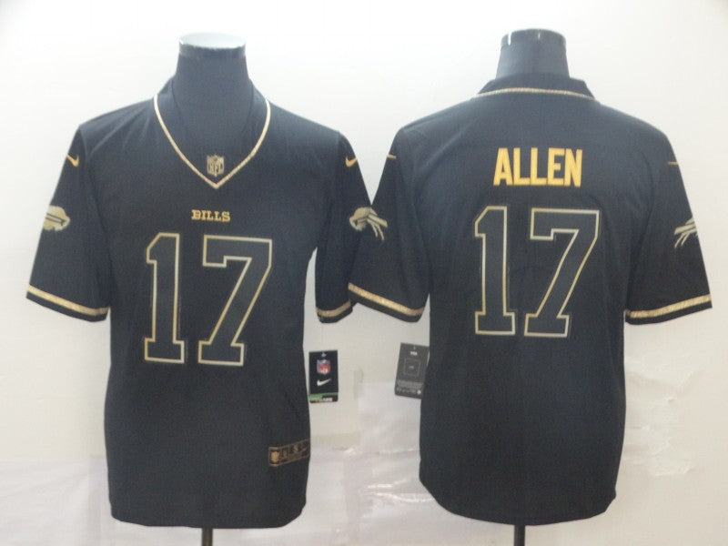 Men's Buffalo Bills Josh Allen #17 Black Alternate Player Game Jersey1 football jersey product view 1