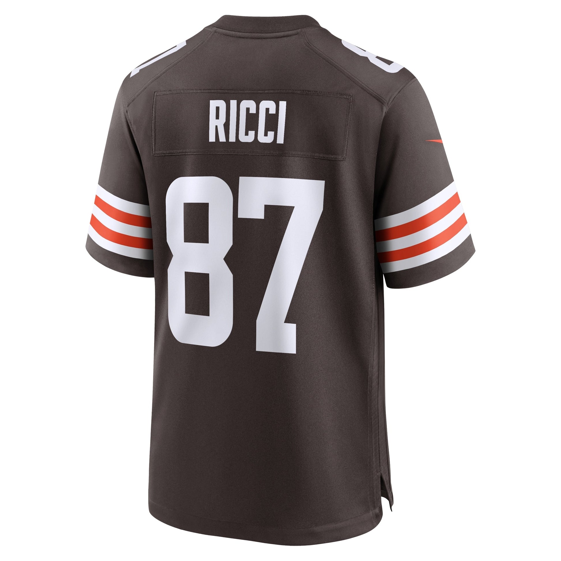 Giovanni Ricci Cleveland Browns Game Jersey - Brown football jersey product view 3
