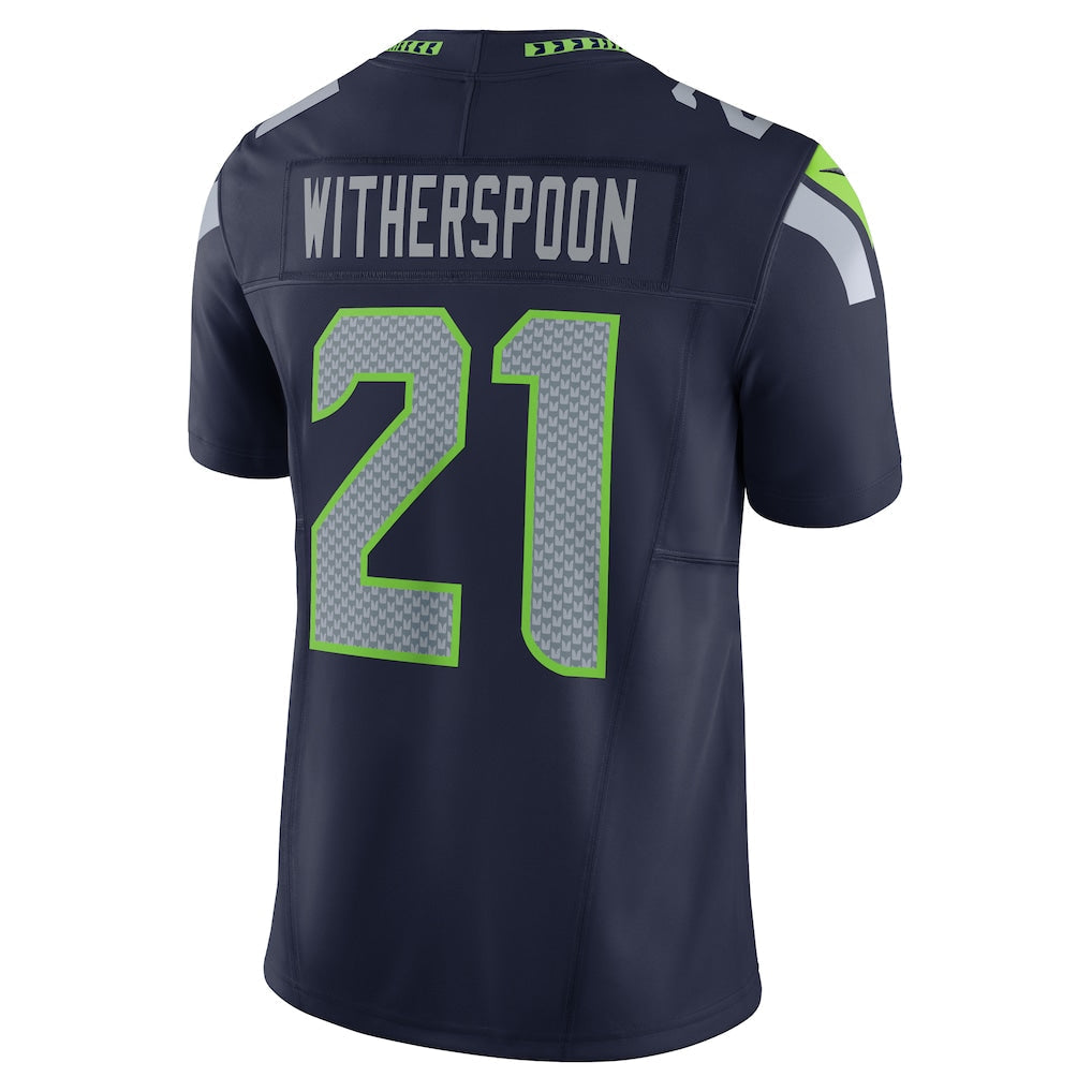 S.Seahawks #21 Devon Witherspoon College Navy Team 50th Season Vapor F.U.S.E. Limited Jersey football jersey product view 1