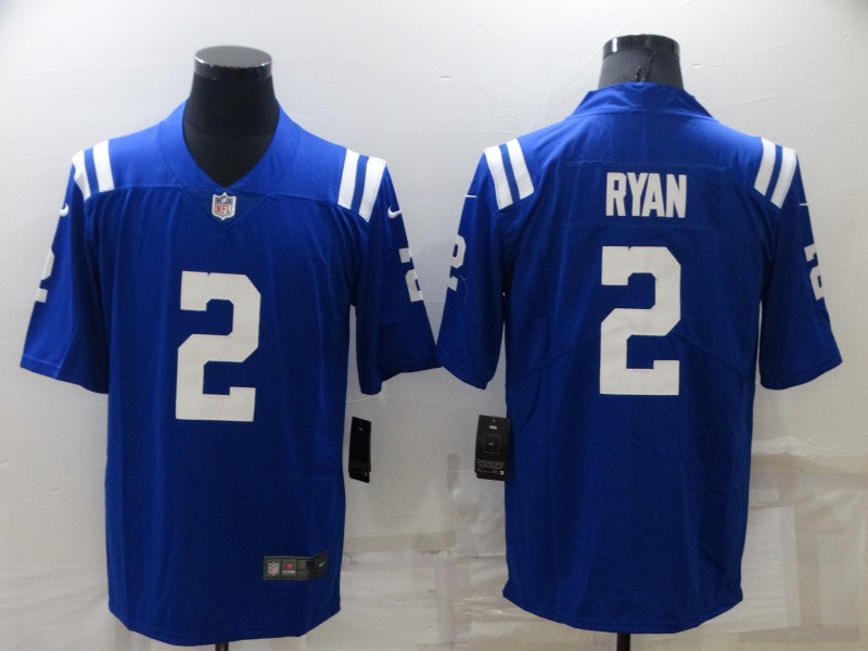 Men's Indianapolis Colts Matt Ryan #2 Blue Game Jersey1 football jersey product view 1