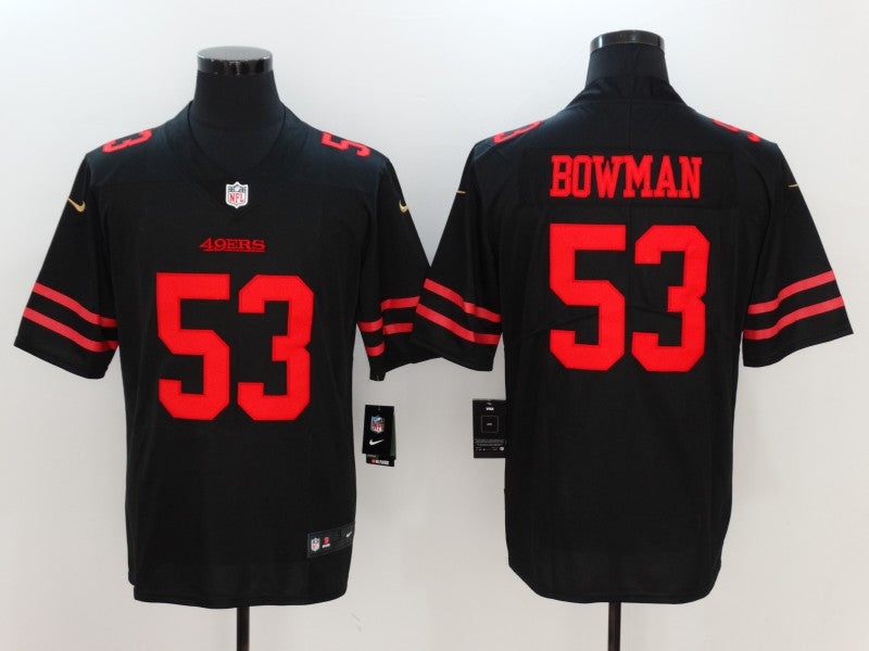 Men's San Francisco 49ers Navoro Bowman Black Game Jersey football jersey product view 1