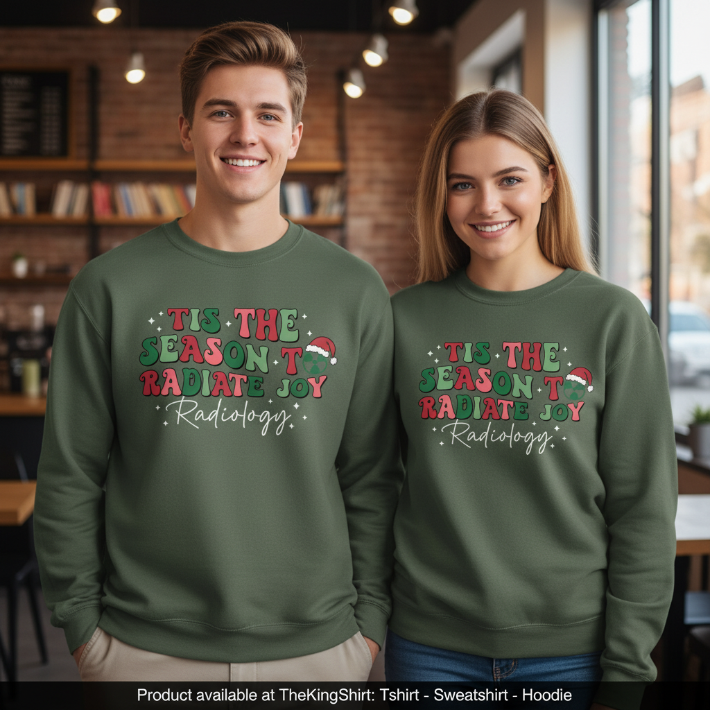 Tis the Season To Radiate Joy Sweatshirt - Ugly Rad Tech Shi Unisex T-shirt, Sweatshirt, Hoodie, Long Sleeve Tee - T-Shirt, Sweatshirt, Hoodie