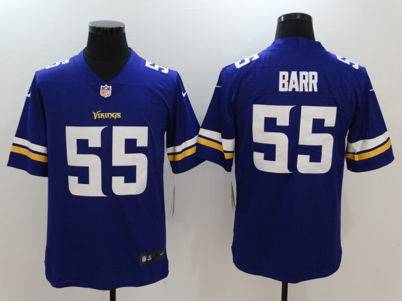 Men's Minnesota Vikings Anthony Barr Purple Game Jersey football jersey product view 1