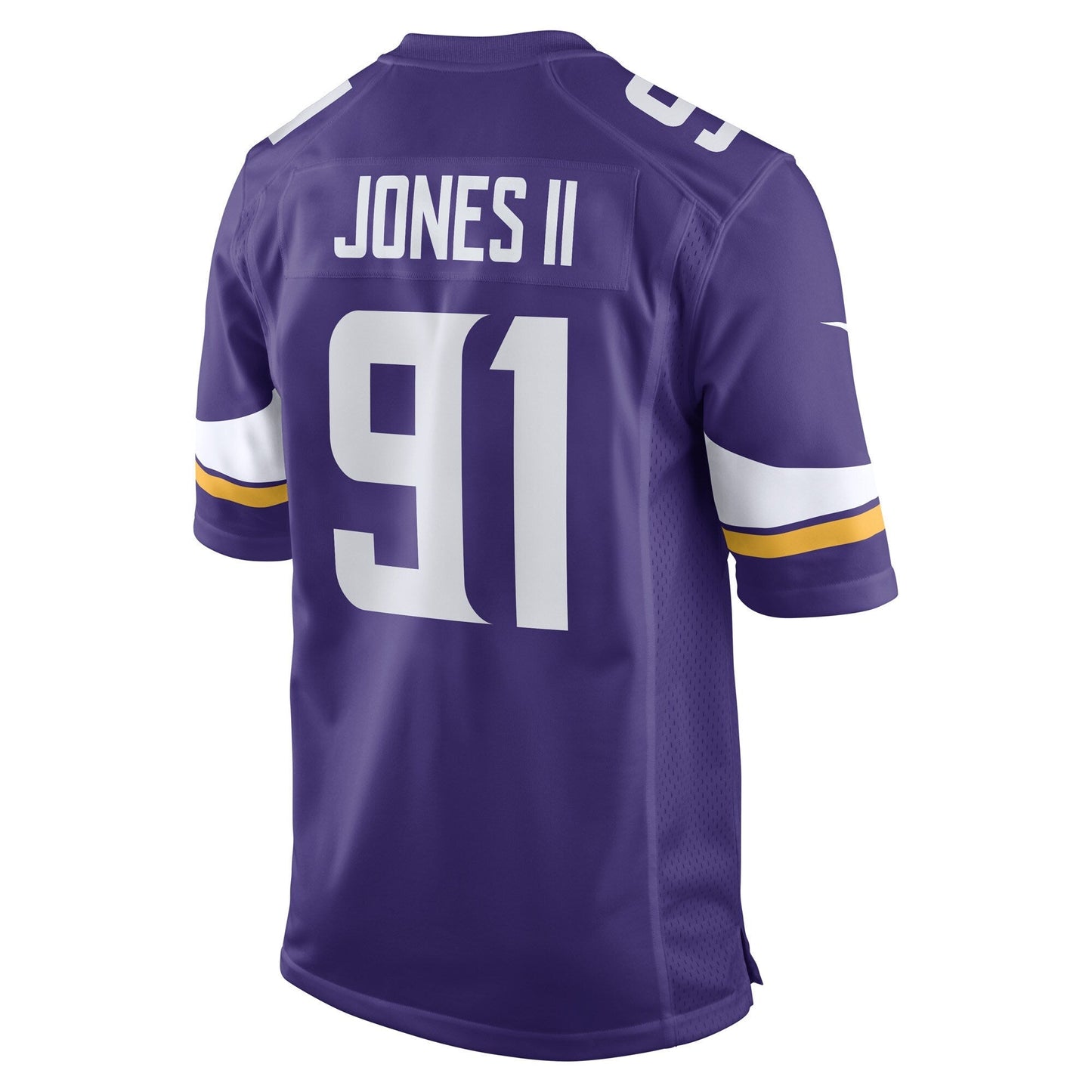 Patrick Jones II Minnesota Vikings Team Game Jersey - Purple football jersey product view 3