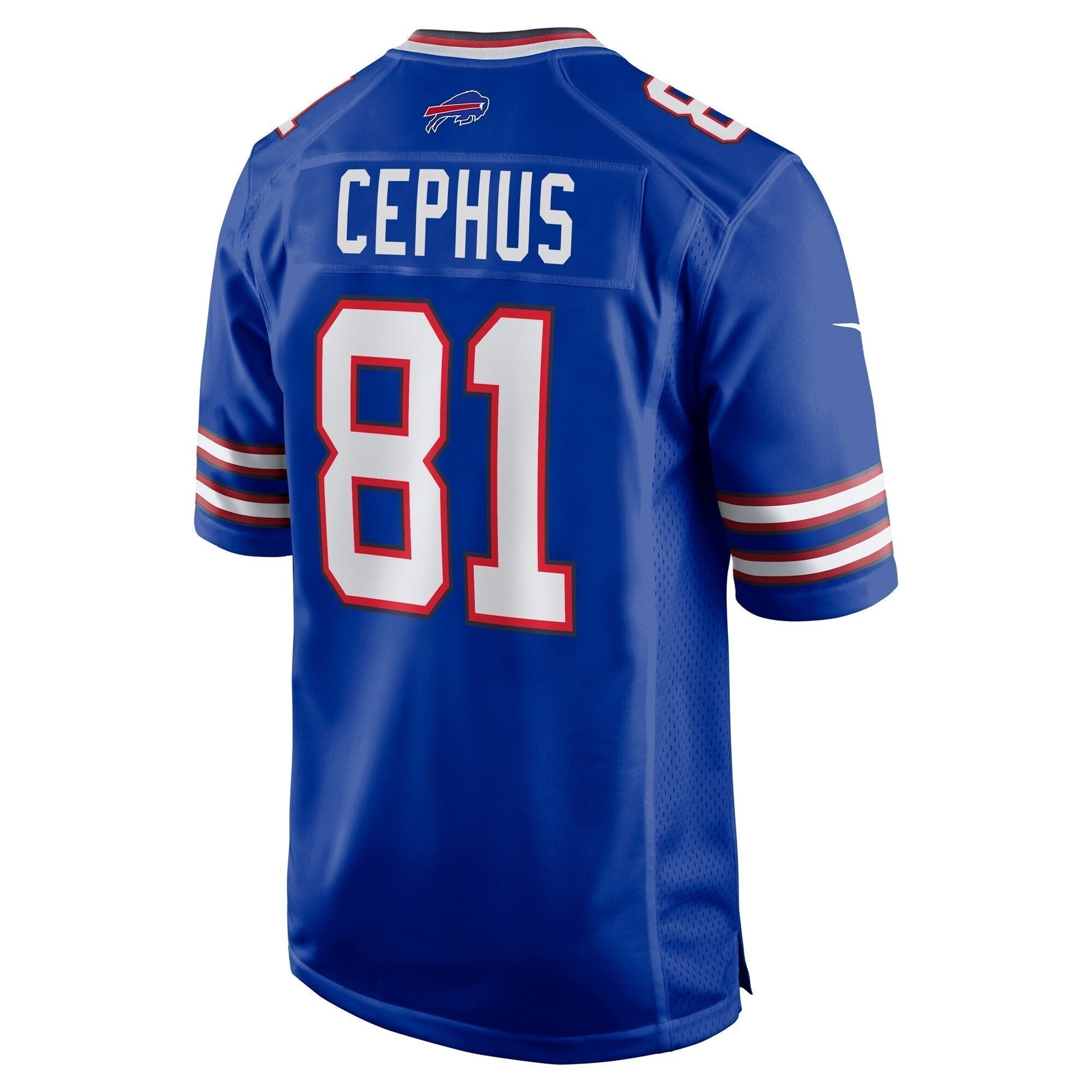 Quintez Cephus Buffalo Bills Team Game Jersey - Royal football jersey product view 3